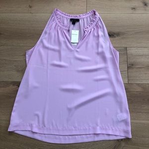 J. Crew Sleeveless Ruffle Neck Top